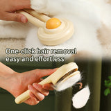 Fried Egg Cat Hair Removal Comb Cat Brush Grooming Tool Needle Combs Dog Hair Comb Trimmer Cats Hair Cleaning Dematting Brush
