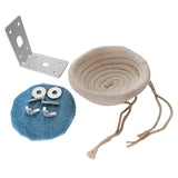 D0JA Bird Nest Parakeet Nests Weave Rope Bed Parrot Breeding Hatching Box Nesting House Hatch Hut with Mat for Finch Canary