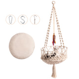 Mewoofun Handwoven Cat Window Perch Bed with Hanging Bed Hammock for Indoor Outdoor Cat Sleeping Climbing Playing US Shipping