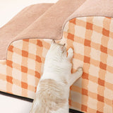 CAWAYI KENNEL PP Cotton Dog Sofa Stairs Pet 2/3/4 Steps Stairs for Small Dogs Cats Ramp Ladder Anti-slip Bed Stairs Pet Supplies