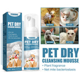 Waterless Cat Shampoo No Rinse Dogs Cats Cleaning Mousse Pet Grooming Supplies for Bathless Cleaning Odor Eliminator