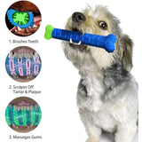 Puppy Brush Dog Toothbrush Chew Toy Molar Stick Cleaning Massager Pet Teeth Cleaning Toys Dog Toys for Small Large Dogs Supplies