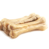 2/3/4/6/8 Inch Leather Cowhide Bone Molar Teeth Clean Stick Dog Chews Toys Puppy Natural Non-Toxic Food Treats Durable Pet Toy
