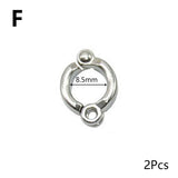 2Pcs Pet Birds Training Leash Rings Clip Parrot Flying Accessory Pigeon Leg Ring Bird Supplies Opening Foot Ring Accessories