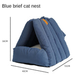 Arch Cat Nest Winter Warm General Non-stick Cat Bed Baby Cat Sofa Sleeping Semi-enclosed Winter Cat House Dog Sleep
