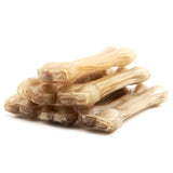 2/3/4/6/8 Inch Leather Cowhide Bone Molar Teeth Clean Stick Dog Chews Toys Puppy Natural Non-Toxic Food Treats Durable Pet Toy