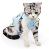 Cute Pet Recovery Suit Breathable Cat Surgery Clothing Stretchy Puppy Rehabilitation Weaning Shirts Anti Licking Pet Clothes
