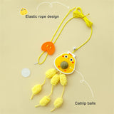 10 Kinds Cat Hanging Door Toys with Bell Retractable Catnip Toys Adjustable Length Funny Self-hey Pet Supplies Cat Accessories