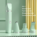 4 in 1 Pet Electric Hair Trimmer 5V USB With 4 Blades Professional Recharge Haircut For Dogs Cat Grooming Clipper Nail Grinder
