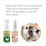 30ml Pet Dog Spray Inducer Dog Props Inducer Dogs Cat Puppy Pad Doggy Pee Training Toilet for Puppy Pet Supplies Wholesale Price