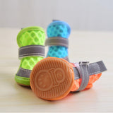 Non Slip Dog Shoes Summer Breathable Mesh Dogs Boots Outdoor Reflective Pet Shoes for Small Medium Dogs Puppys Zapatos Perros
