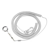 Alloy Leg Ring Flexible Bird Chain Belt Anti Bite Plastic Wire Rope Parrot Bird Outdoor Flight Training Rope Macaw Starling