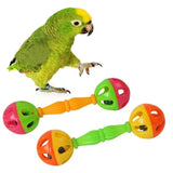 2pcs Parrot double headed bell toy
