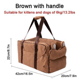 Portable Cat Dog Bed For Car Travel Central Control Car Safety Pet Seat Transport Dog Carrier Protector For Small Dog Chihuahua