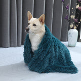 Fluffy Plush Dog Blanket Pet Sleeping Mat Cushion Mattress Extra Soft Warm Pet Throw Blankets for Small Medium Large Dogs &amp; Cats