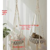 Big 40x120cm Cat Hammock Window Macrame Cute Pet Cat Beds Cat House Tent Kitten Cat Accessories with Cat Toys Collars Balls
