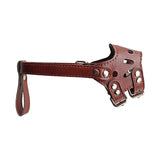 PU Leather Pet Dog Mask Adjustable Breathable Muzzle Anti-biting Safety for Small Medium Dogs Stop Biting Barking