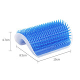 Cat Self Massage Brush Grooming Toy with Catnip Wall Corner Cat Self Groomer Shed Hair Removal Comb Cat Itching Brush Massage