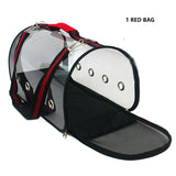 Portable Clear Bird Parrot Transport Cage Breathable Bird Carrier Travel Bag Small Pet Rabbit Guinea Pig Chinchilla Outdoor Bag
