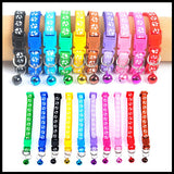 Colorful Cute Bell Collar Adjustable Buckle Cat Collar Pet Supplies Footprint Personalized Kitten Collar Small Dog Accessories