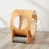 Net red space capsule transparent cat delivery room four seasons universal closed winter cat house solid wood capsule cat litter