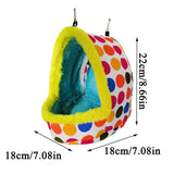 2022 Spring New Parrot Hammock Fashion Pet Bird Parrot Cages Warm Hammock Hut Tent Bed Hanging Cave For Sleeping And Hatching