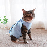 Cute Pet Recovery Suit Breathable Cat Surgery Clothing Stretchy Puppy Rehabilitation Weaning Shirts Anti Licking Pet Clothes