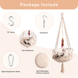 Mewoofun Handwoven Cat Window Perch Bed with Hanging Bed Hammock for Indoor Outdoor Cat Sleeping Climbing Playing US Shipping