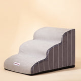 CAWAYI KENNEL PP Cotton Dog Sofa Stairs Pet 2/3/4 Steps Stairs for Small Dogs Cats Ramp Ladder Anti-slip Bed Stairs Pet Supplies