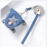 Adjustable Chest Strap For Dogs Cat Snack Bag Collar Portable Pet Outdoor Walking Harness With Leashes Pet Accessories