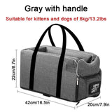 Portable Pet Dog Car Seat Central Control Nonslip Dog Carriers Safe Car Armrest Box Booster Kennel Bed For Small Dog Cat Travel