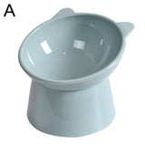 High Foot Dog Bowl Bowl 45°neck Protector Pet Pet Bowl Feeder Bowl Water Anti-overturning Food Feeding Pet Cup Y3a8