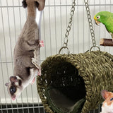 Pet Bed Lovely with Mat Breathable Natural Grass Hammock for Sleeping Bird  Hammock  Pet House