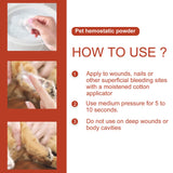 50g Styptic Powder Safe For Dogs Cats Quick Blood Stopper Pet Wound Healing Hemostatic Powder Pet Healthy Care Supplies