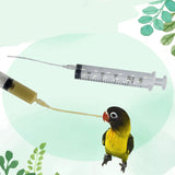Baby Bird Feeder Parrot Feeding Syringe BreastFeeding Water Milk Medicine Bird Supplies 10/20 ML + Stainless Steel Spoon