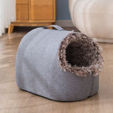 Pet House for Small Dog Cat Bed House Portable Enclosed Plush Pet Kitten Nest Winter Warm Soft Pet Cave Kennel Deep Sleep Sofa