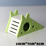 pet Hamster Toys Wooden Rainbow Bridge Seesaw Swing Toys Small Animal Activity Climb Toy DIY Hamster Cage Accessories