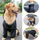 S-4XL New Dog Raincoat Pet Dogs Raincape Clothes For Small Large Dogs Poncho Golden Retriever Rain Coat Waterproof Pet Clothing