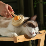 Fried Egg Cat Hair Removal Comb Cat Brush Grooming Tool Needle Combs Dog Hair Comb Trimmer Cats Hair Cleaning Dematting Brush