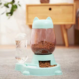 7 STY Pet Cat Bowl for Dog Food Automatic Feeder Bowls 2 L Dogs Feeding Drinking Fountain 600ml Waterer Kitten Slow Feeder Puppy
