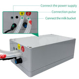 New 5L Electric Goat Milking Machine 220V Cattle Pulsating Milking Machine Stainless Steel Milker Bucket Vacuum Pump