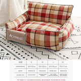 Dog Beds Warm Sleeping Cotton Puppy Bed Washable Detachable Oxford Cloth Kennel Cat Nest Bottom Waterproof Small Cat&amp;Dog Nest