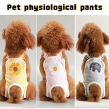 Dog physiological pants for female dog washable teddy pants changing pad menstrual pants pet diapers dog clothes