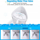 ELSPET Cat Fountain 1.5L/3L Drinking Automatic Pet Water Bowl LED Lighting Dispenser Dog Cat Health Caring  Water Feeder