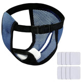 Female Dog Panties with 8 Cotton Pads Reusable Diapers Pet Breathable Mesh Flexible Adjusting Buckle Washable Sanitary Wraps
