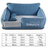Dog Beds Warm Sleeping Cotton Puppy Bed Washable Detachable Oxford Cloth Kennel Cat Nest Bottom Waterproof Small Cat&amp;Dog Nest