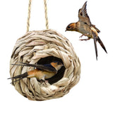 11 Styles Birds Nest Bird Cage Natural Grass Egg Cage Bird House Outdoor Decorative Weaved Hanging Parrot Nest Houses
