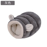 Closed cat litter warm pet cat sleeping bag kitten puppy thickening house winter small dog semi-closed bed pet supplies