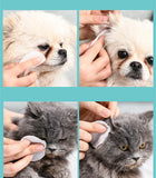 Pet Eyes Ear Cleaning Wipes Dog Cat Non-woven Fabric Eye Tear Ear Stain Remover Soft and Not Irritating Pet Grooming Supplies