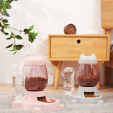 7 STY Pet Cat Bowl for Dog Food Automatic Feeder Bowls 2 L Dogs Feeding Drinking Fountain 600ml Waterer Kitten Slow Feeder Puppy